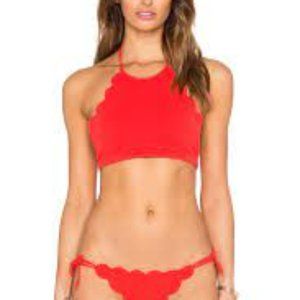 Marysia Swim Mott Bikini Top in Poppy Red (S)